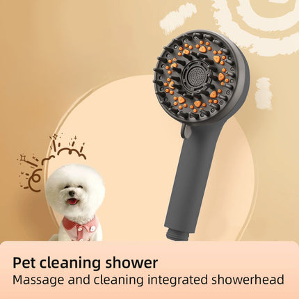 Handheld Dog Shower Attachment for Fast and Easy Dog Bathing and Cleaning Handheld Sprayer with Hose Grey