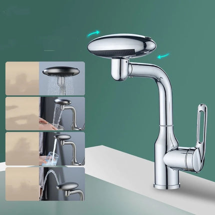 Hot and Cold Water Faucet Universal Rotation Multi-function