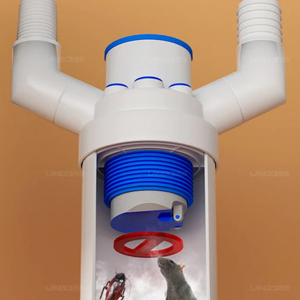 Kitchen Water Tee Joint Multi-function Deodorant and Overflow Filter Water Purifier Drainage