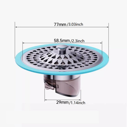 SELLO Drain Hair Catcher Bathtub Shower Drain Hair Trap Strainer Stainless Steel Drain Protector