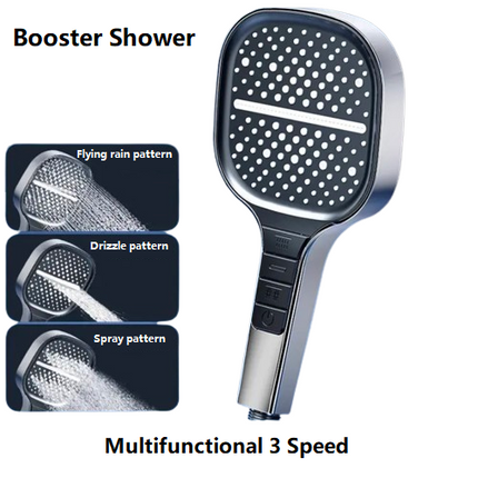 Handheld ABS Shower Heads Multifunctional 3 Speed Booster Shower High Quality Bathroom