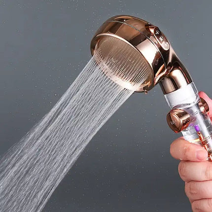 Turbofan aumenta la presión del agua cabezal de ducha de mano 