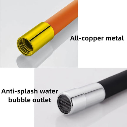 Faucet extension bubbler Rotating outlet tube